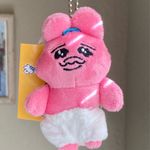 Japanese cute Opanchu Usagi Plush keychain/bag charm💖 Pink Photo 0