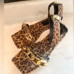 Good American Ankle Strap Sandals Leopard size 7.5 Photo 3