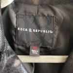 Rock & Republic Moto Jacket Baroque Deluxe Black Bronze/Gold Sz XS NWT Gift! Photo 3