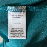 Marc New York  Women’s Size L Teal Ruched V-Neck Blouse Long Sleeve Photo 7