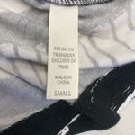 SOMA‎ Black & White Handkerchief Hem Sleeveless Geometric Dress Photo 7