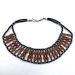 Wooden and Black Beads Chocker Necklace Photo 3