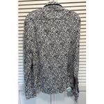Denim & Flower  Long Sleeve Button Up Blouse Size Medium Polka Dot‎ Collar Photo 3