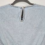 We Wore What  Cropped Denim Top Size Medium NWT Denim Sexy Crop Top Photo 5