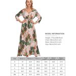 Amazon NWT Floral V-Neck Button Up Maxi Dress Size L Photo 5