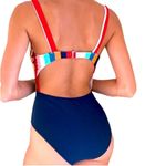 Hollister  Striped Cutout One Piece Swim Suit Photo 5