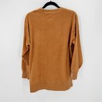 Aerie Fleece Sweater S Side Slits Burnt Orange oversized hi low balloon sleeve Photo 1