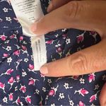 Ralph Lauren Lauren Georgette French Navy Pink Floral Fit and Flare Dress size 2 Photo 3