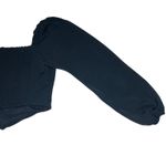 Abercrombie & Fitch  Sweetheart Long Sleeve Cropped Corset Top XS Black EUC Photo 4