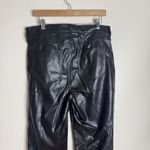Gap  Pants Womens 32 Black 70s Flare High Rise Faux Leather Retro Boho Style Photo 11