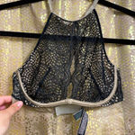 Victoria's Secret Victoria’s Secret Very Sexy black lace high neck underwire bralette, size 32C Photo 0