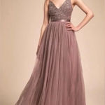 Anthropologie BHLDN  Avery Beaded Sequins
Maxi Dress Size 2 bridesmaid Photo 0