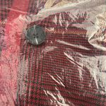 Laurie Felt Zoe Plaid Wrap Coat Burgundy Plaid 1X A388895 New Deadstock Photo 8