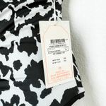 Maaji  Womens Swimsuit Sz M Black White‎ Reversible One Piece Cow Print Western Photo 3