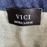 VICI Patchwork Denim Wrap Mini Skirt Photo 3