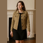 Vintage Denim Jean jacket • denim jacket • stretch • dress jacket tan jeans Size M Photo 1