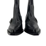ZARA SRPLS Limited Edition Black Leather Cowboy Boots Size 40 EU 9 US Photo 12