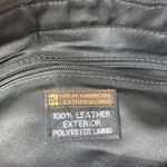100% Leather Black Shoulder Handbag NEW by Great American Leatherworks Photo 6