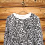 Current/Elliott Current Elliot Leopard Fleece Sweatshirt Top Photo 3