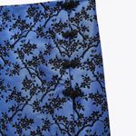 ZARA Blue High Waited Jacquard Mini Skirt Photo 2