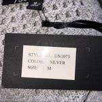 7 Seasons Fringe Detail Cardigan Silver Gray Medium NWT Photo 5