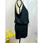 LBLC the Label Lauren Romper Drawstring Waist Pockets Black L Size L Photo 12