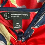 INC International Concepts XXL Red Floral Print Robe & Chemise Set NWT Photo 5