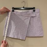 Mango  Gigi Purple Tweed Wrap Mini Skirt Photo 5