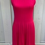Talbots  Petites Red Pleated Sleeveless A-line Dress Photo 9