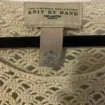 Knit by hand brand‎ Tan crotchet top Size M Photo 2