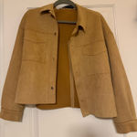 ZARA Suede Jacket Tan Photo 0