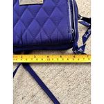 Vera Bradley  Womens Blue Crossbody Quilted Lightweight Pockets 2 Zips Small Photo 4