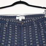 Madewell Navy Stitchdot Fabric Skinny Pants Size 10 Photo 3