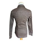 ZARA Womens TRF by Brown Snap Down Studded Denim Top Shacket Jacket - Sz M Photo 1