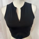 Nike Black Zip-Up Crop Top Photo 4