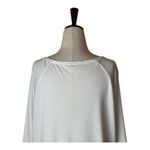 Lilla P Shirt Women Medium White Pima Cotton Knit Asymmetric Hem‎ Top Tee Photo 3
