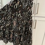 Loose Lucy’s 100% Cotton High Low Full Skirt Backless Dress in Geometric Pattern Black Size M Photo 2
