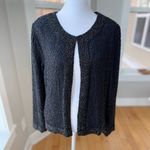 Vintage Dressbarn Collection Black Fully Beaded Long Sleeve Dressy Jacket Small Photo 6