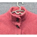 LL Bean Sherpa Fleece Jacket Salmon Large Pink Photo 2
