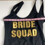 Dixperfect  Bride Squad Black and Gold Swimsuit Size XL NWOT Photo 4