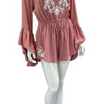 INDIKAH Embroidered Bell Sleeve Romper Photo 0