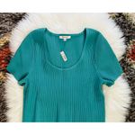 Madewell Ottoman Crop Sweater Tee | Turquoise Waters | XL | NWT Photo 6