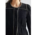 Anthropologie Quilted Puff Sleeve Jacket in Black Photo 3