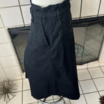 G-Star  Raw midi stretch black button and snaps  down skirt size 27 Photo 4