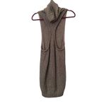 One Teaspoon  Knit Metallic Turtleneck Mini Dress Gold Small Photo 2