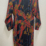 Alexander Campbell Vintage Tassel Print Dress vintage size 6‎ golden girls vibes Red Photo 0