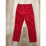 Citizens of Humanity  Olivia Petite High Rise Slim Ankle Red Corduroy Pants‎ 29 Photo 1