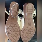 Black Rivet Melina open toe sandals cream off white Sz 7 wide Adjustable strap Photo 5