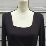 Tweeds Front Tie Faux Wrap Long Sleeve Top Photo 1