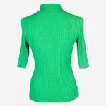 A New Day henley sweater top Sm Green ribbed polo collar Photo 1